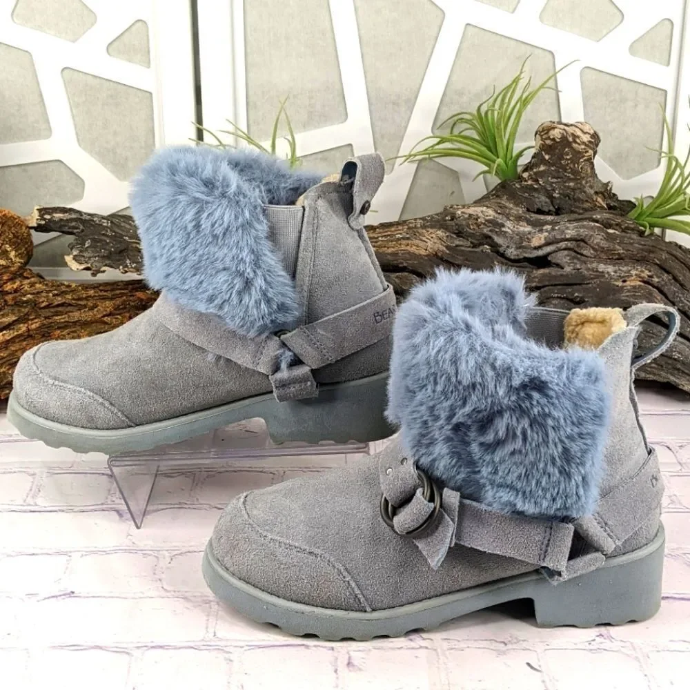 BEARPAW Roxy Suede Moto Boot with NeverWet™